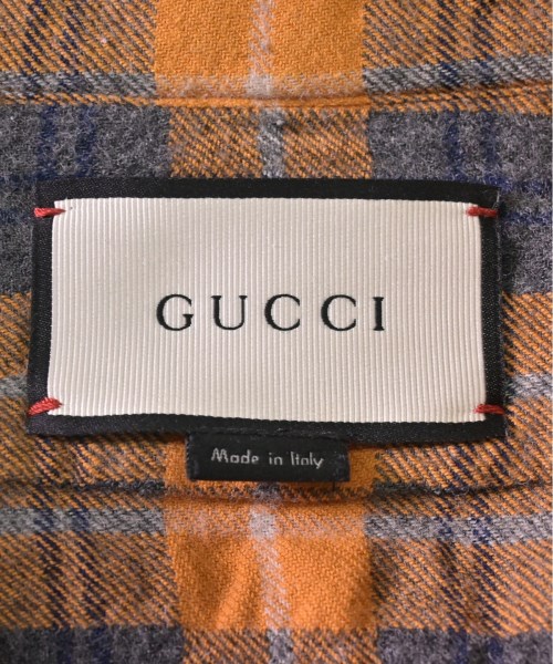 GUCCI（グッチ）カジュアルシャツ オレンジ サイズ:39(M位) メンズ/2200351611056