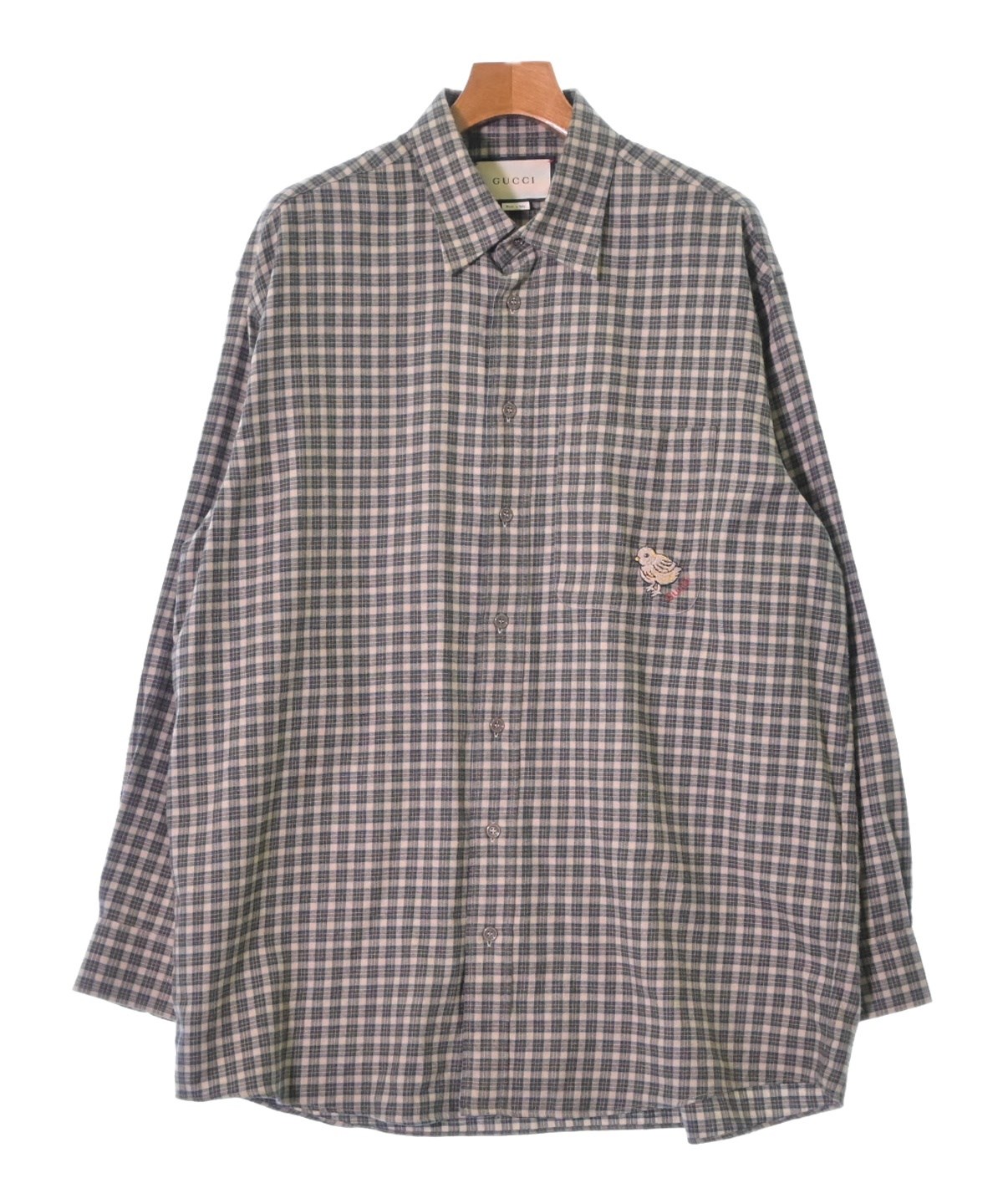 GUCCI（グッチ）カジュアルシャツ 緑 サイズ:46(M位) メンズ