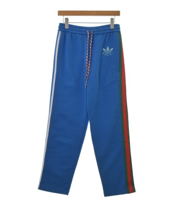 ★ベロア地★テニス★スウェット(伸縮性)★GUCCI★サイズS★ブルー★グッチ★ GUCCI（グッチ）スウェットパンツ 青 サイズ:XS メンズ