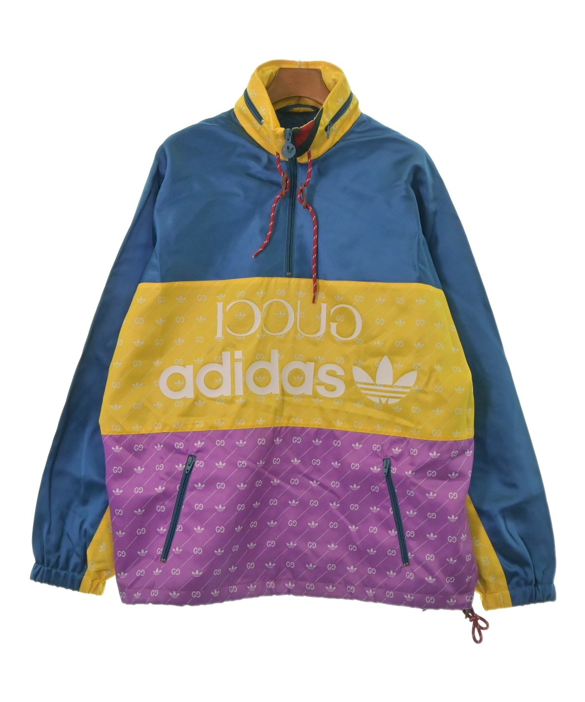 GUCCI グッチ ブルゾン（その他） 48(L位) 青x黄x紫(総柄) 【古着】【中古】 GUCCI グッチ ブルゾン 48(L位) 青x黄x紫 【古着】【】 【公式通販】