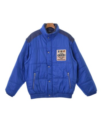 GUCCI（グッチ）ダウンジャケット/ダウンベスト 青 サイズ:50(XL位