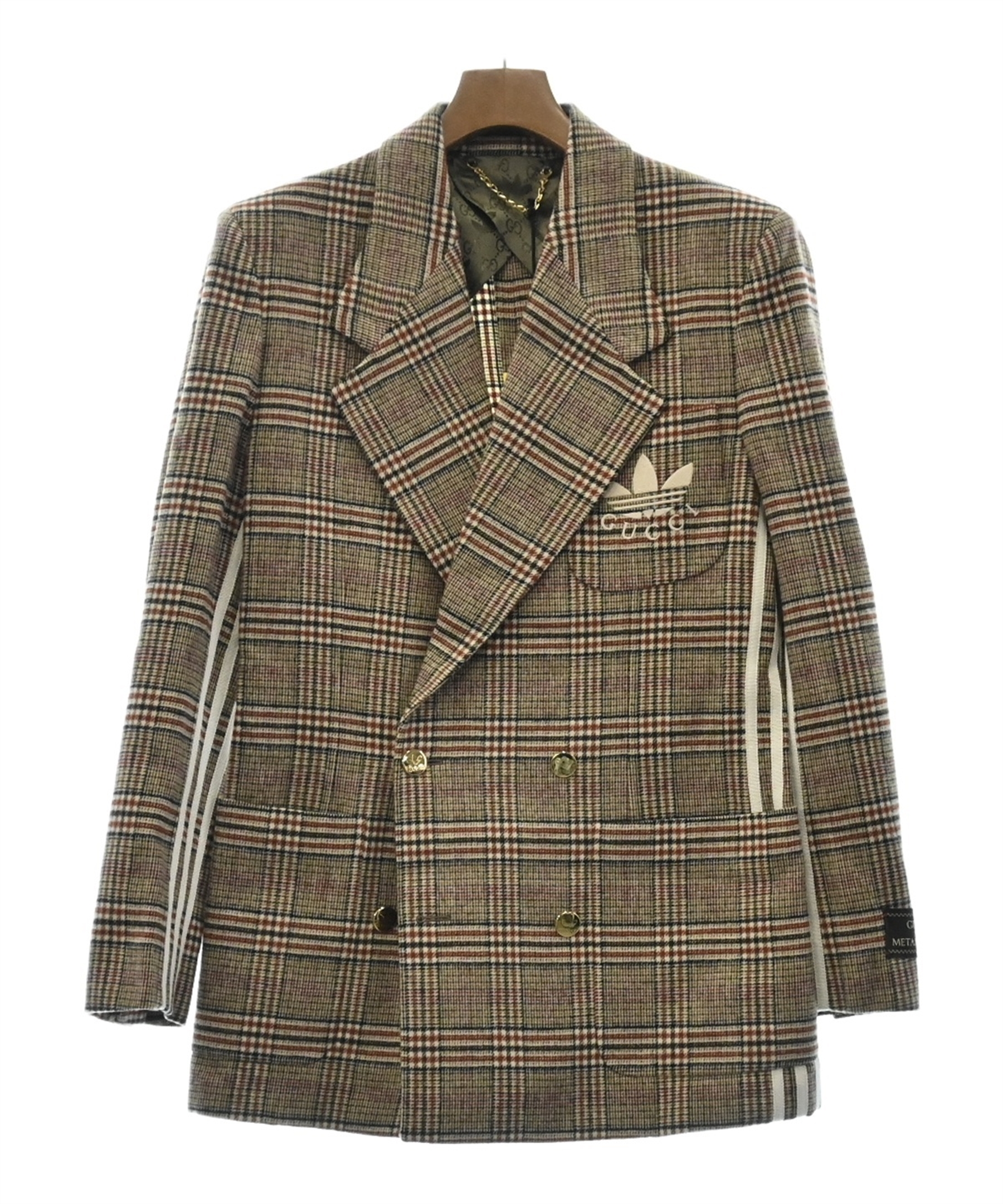 GUCCI グッチ カジュアルジャケット 茶 38(S位) 4103625Y0190 GUCCI（グッチ）カジュアルジャケット 茶 サイズ:38(S位