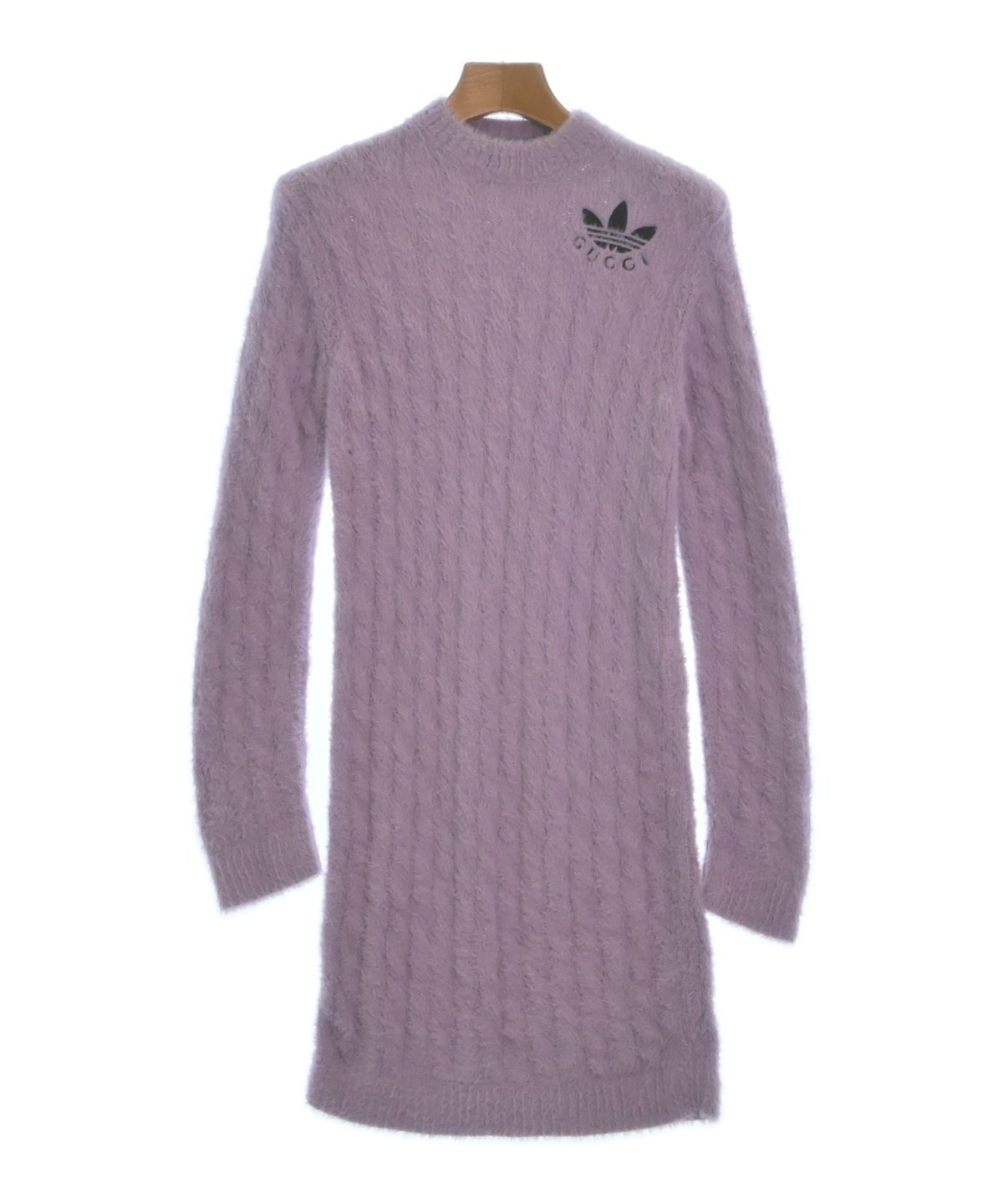 新品タグ付　GUCCI 膝丈　ワンピース　GG 総レース　大きいサイズXL GUCCI（グッチ）の「Gucci - Ggウェブトリム レースシャツワンピース