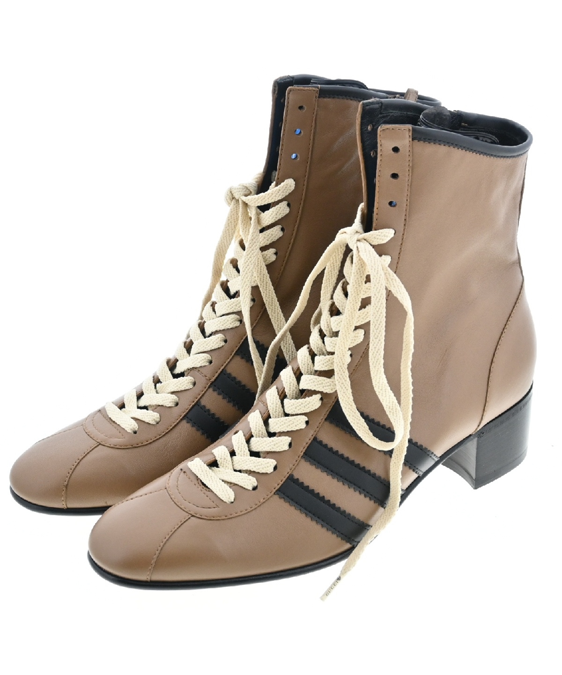 GUCCI（グッチ）ブーツ 茶 サイズ:UK9 1/2(28cm位) メンズ