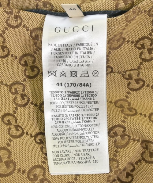 GUCCI（グッチ）ステンカラーコート 茶 サイズ:44(S位) メンズ/2200480054014