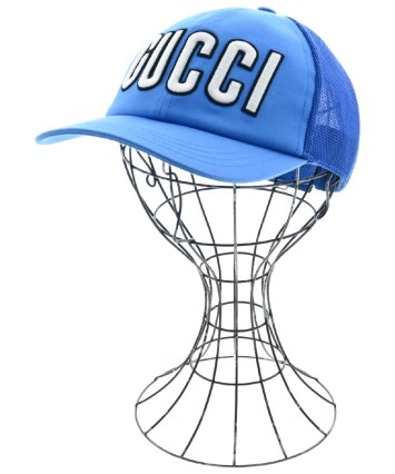 GUCCI（グッチ）キャップ 青 サイズ:L(59cm位) メンズ/2200471721123