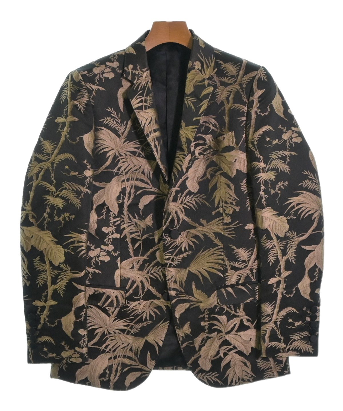 GUCCI 幾何学模様 テーラードジャケット 中古・古着通販】GUCCI (グッチ) GG柄テーラードジャケット ブラウン