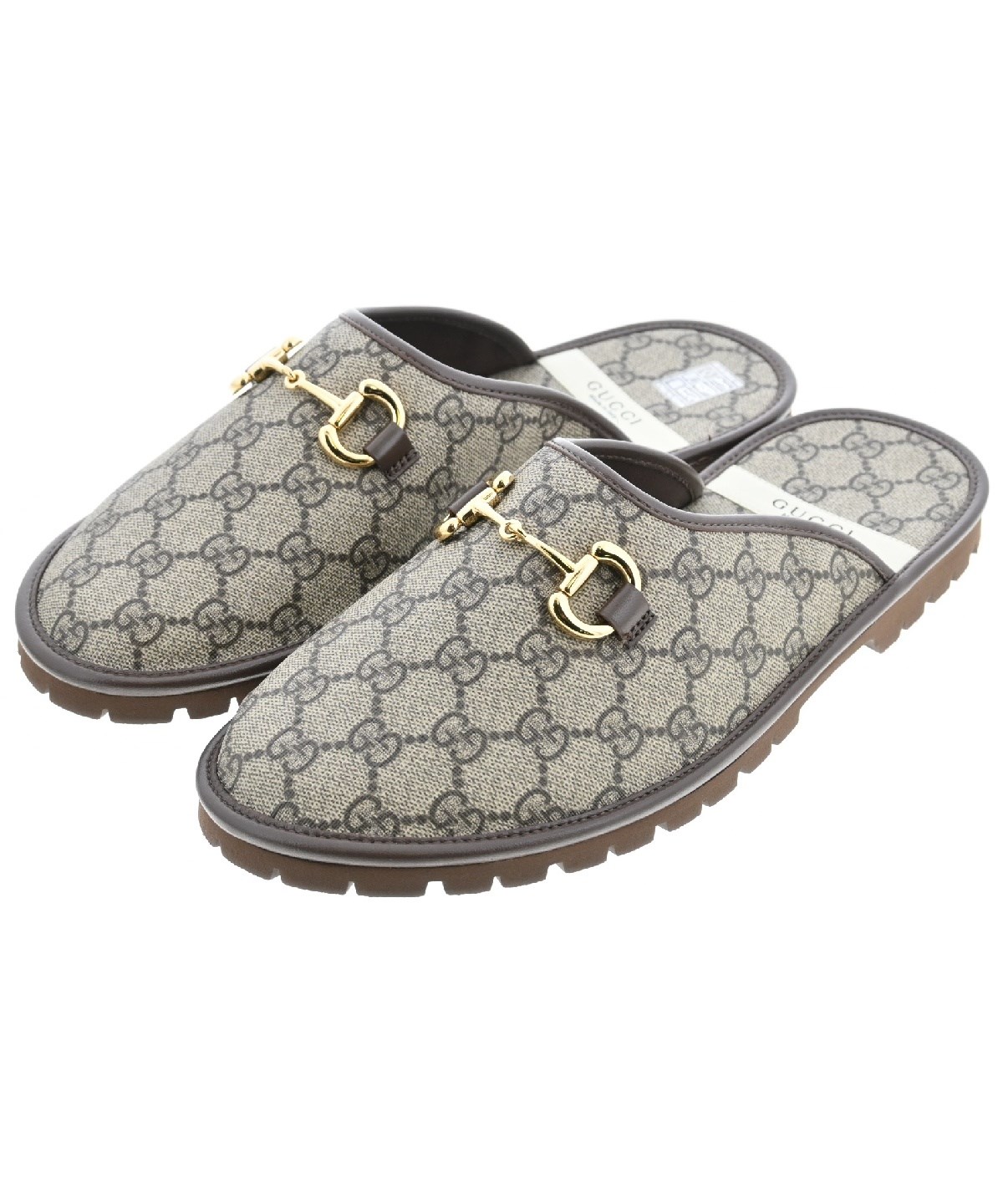 GUCCI（グッチ）サンダル ベージュ サイズ:UK8(26.5cm位) メンズ