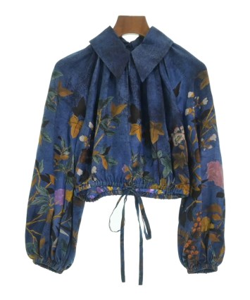 GUCCI（グッチ）ブラウス 青 サイズ:36(XS位) レディース
