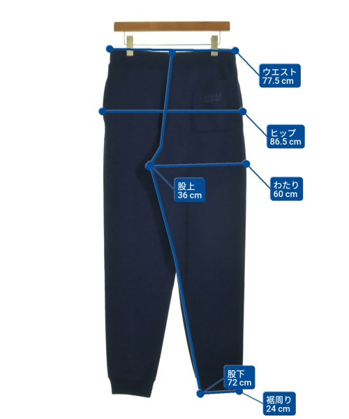 GUCCI（グッチ）スウェットパンツ 紺 サイズ:M メンズ/2200553440058