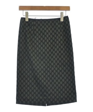 希少廃盤 GUCCI ベルト付き 上質ウール ラップスカート 黒 サイズ40
