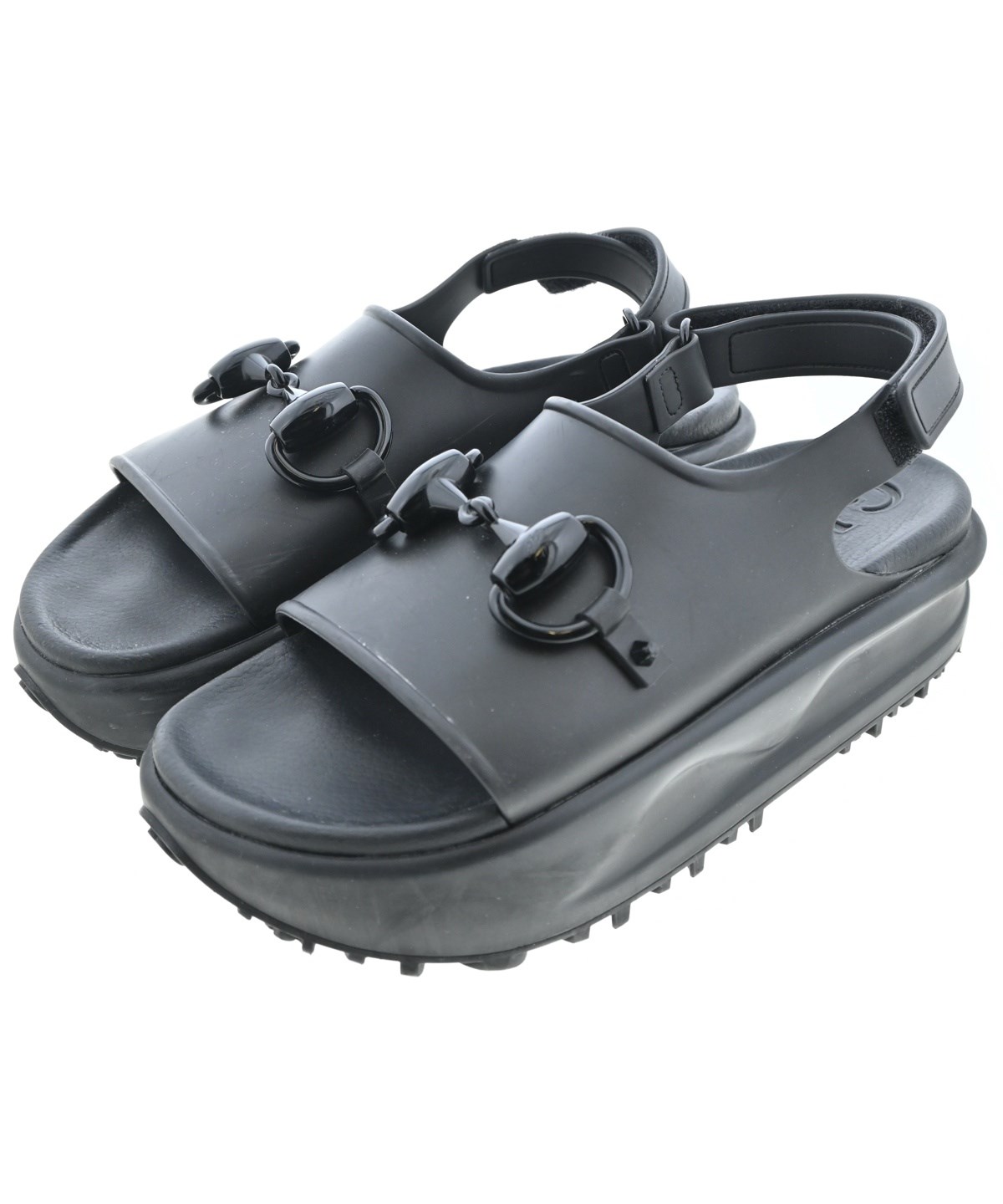 GUCCI（グッチ）サンダル 黒 サイズ:EU39(25.5cm位) レディース