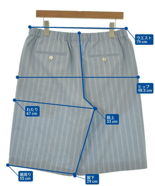 GUCCI（グッチ）ショートパンツ 青 サイズ:48(L位) メンズ/2200635231048