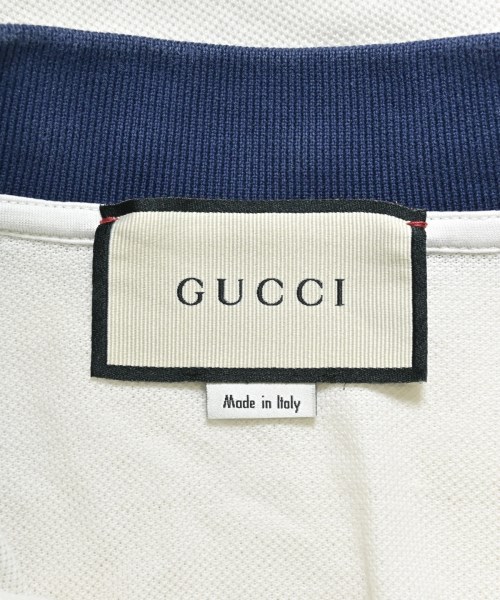 GUCCI（グッチ）ポロシャツ 白 サイズ:XS メンズ/2200621400014