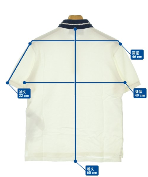 GUCCI（グッチ）ポロシャツ 白 サイズ:XS メンズ/2200621400014