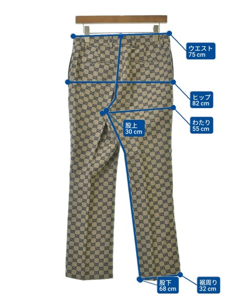 GUCCI（グッチ）スラックス 茶 サイズ:40(M位) レディース/2200629651258