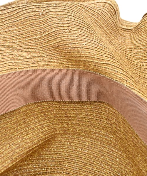 GUCCI（グッチ）ストローハット 茶 サイズ:L レディース/2200621381252