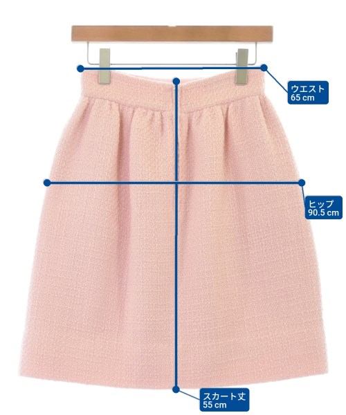 GUCCI（グッチ）ひざ丈スカート ピンク サイズ:38(S位) レディース/2200636002098