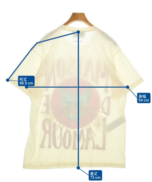 GUCCI（グッチ）Tシャツ・カットソー 黄 サイズ:S メンズ/2200636410107
