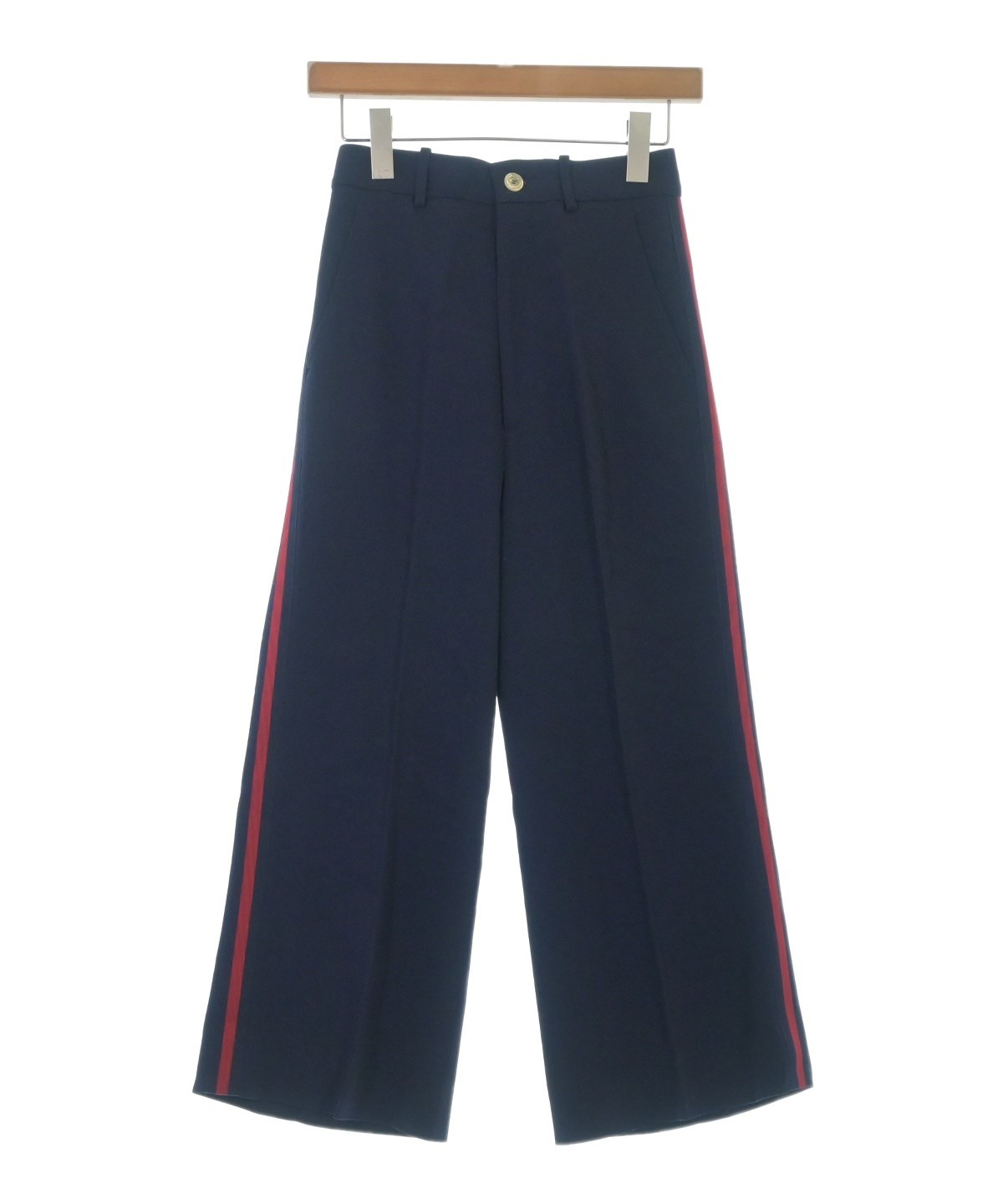 GUCCI（グッチ）スラックス 紺 サイズ:36(XS位) レディース