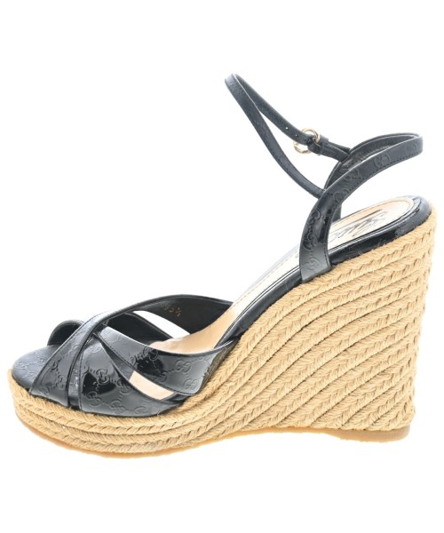 GUCCI（グッチ）サンダル 黒 サイズ:EU35 1/2(22cm位) レディース/2200621854060