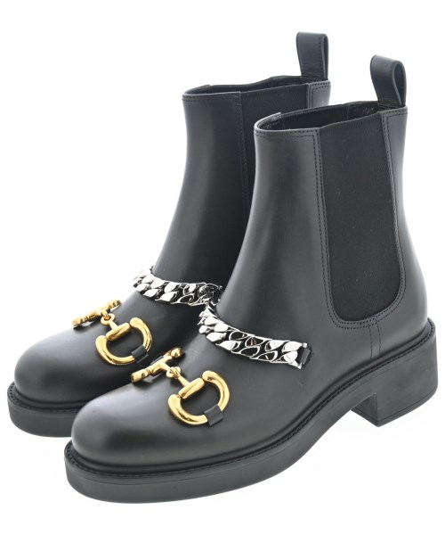 GUCCI(グッチ)ブーツ 黒 サイズ:EU34 1/2(21cm位)/2200637471091