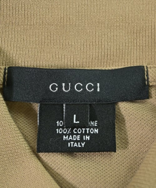 GUCCI（グッチ）ポロシャツ ベージュ サイズ:L メンズ/2200594329039