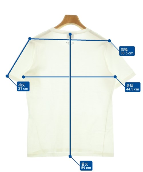 GUCCI（グッチ）Tシャツ・カットソー 白 サイズ:M メンズ/2200594329190