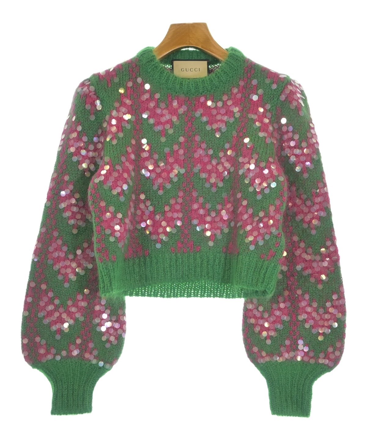 GUCCI（グッチ）ニット・セーター 緑 サイズ:XS レディース