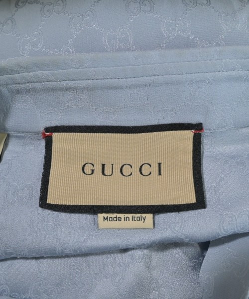 GUCCI（グッチ）カジュアルシャツ 青 サイズ:15(S位) メンズ/2200637956031