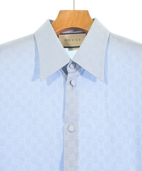 GUCCI（グッチ）カジュアルシャツ 青 サイズ:15(S位) メンズ/2200637956031