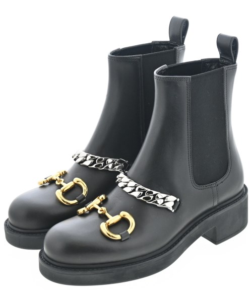 GUCCI(グッチ)ブーツ 黒 サイズ:EU34 1/2(21cm位)/2200637956079