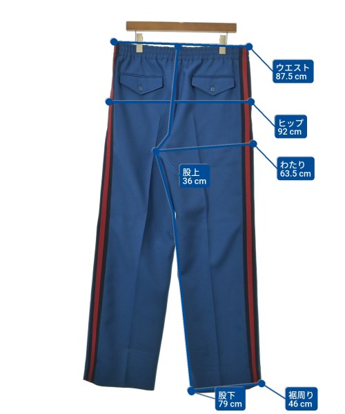 GUCCI（グッチ）スラックス 青 サイズ:50(XL位) メンズ/2200638026139