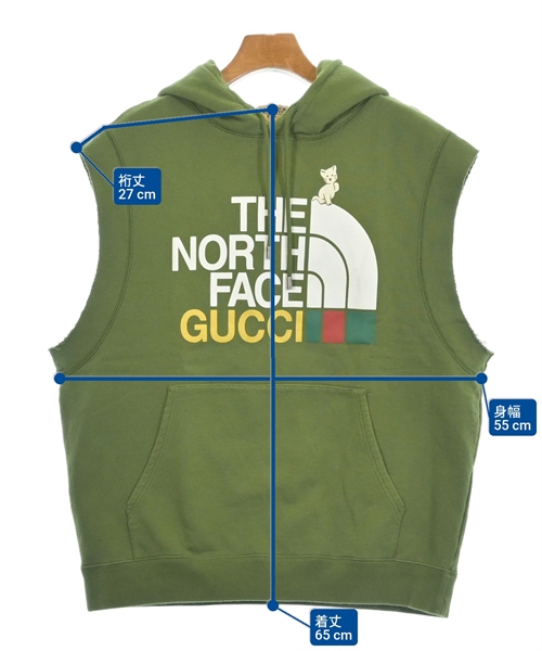 GUCCI（グッチ）パーカー カーキ サイズ:M レディース/2200637508032