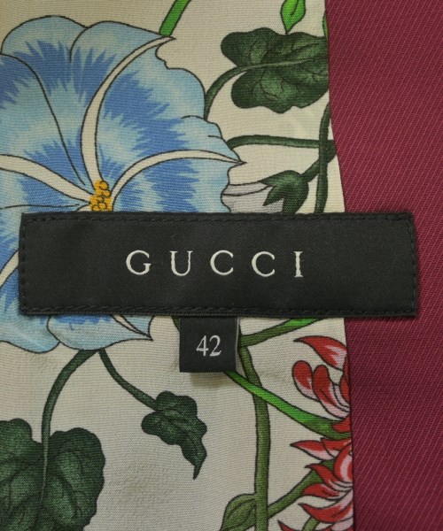 GUCCI（グッチ）テーラードジャケット 赤 サイズ:42(M位) レディース/2200637438025