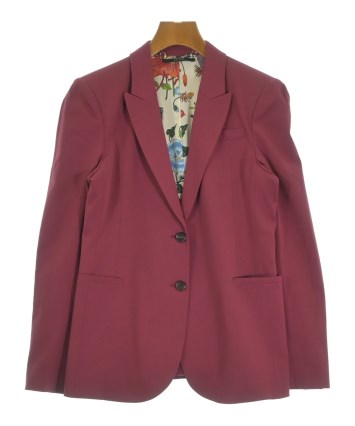 GUCCI（グッチ）テーラードジャケット 赤 サイズ:42(M位) レディース