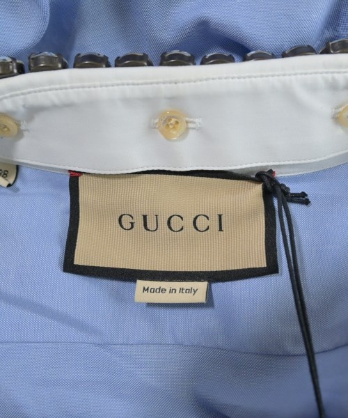 GUCCI（グッチ）カジュアルシャツ 青 サイズ:15(S位) メンズ/2200639654065