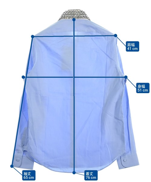 GUCCI（グッチ）カジュアルシャツ 青 サイズ:15(S位) メンズ/2200639654065