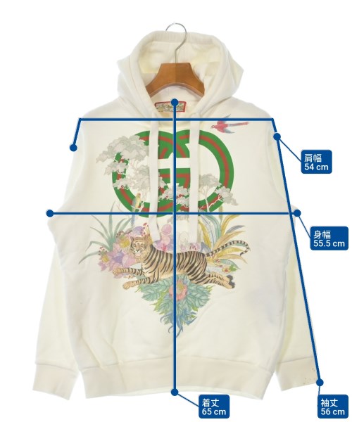 GUCCI（グッチ）パーカー 白 サイズ:XXS メンズ/2200639674018