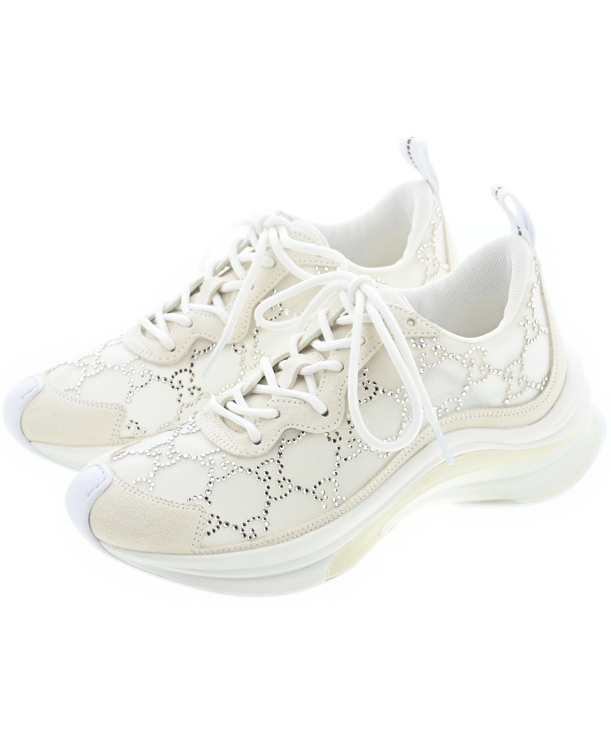 GUCCI（グッチ）スニーカー 白 サイズ:EU34 1/2(21cm位) レディース