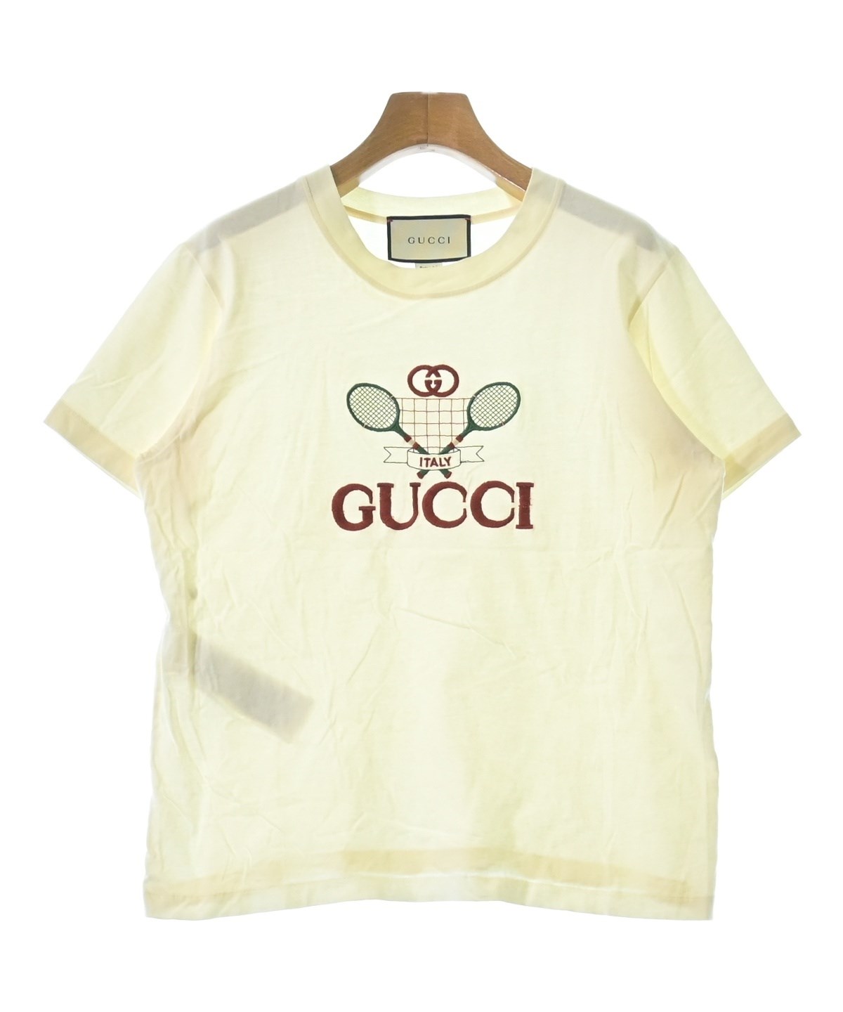 GUCCI Tシャツ・カットソー レディース 【古着】【中古】【送料無料】 GUCCI（グッチ）Tシャツ・カットソー 白 サイズ:S レディース