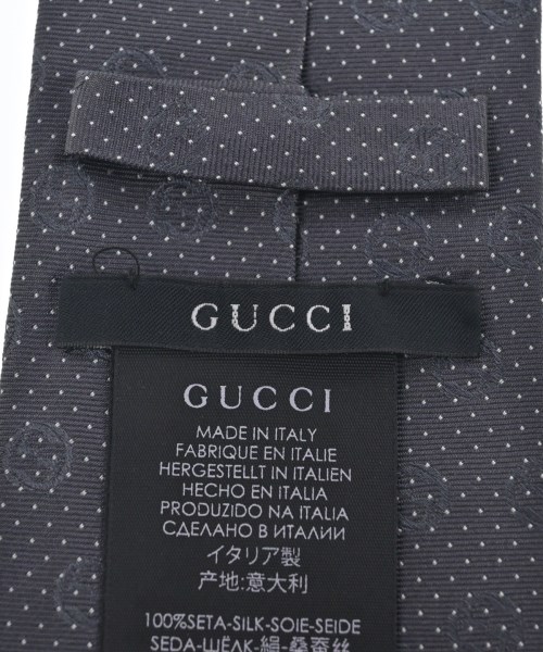 GUCCI（グッチ）ネクタイ グレー サイズ:- メンズ/2200637802079