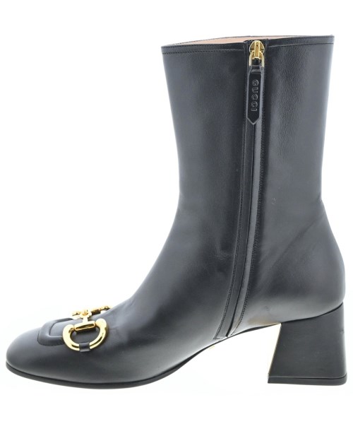 GUCCI（グッチ）ブーツ 黒 サイズ:38 1/2(25.5cm位) レディース/2200640641016