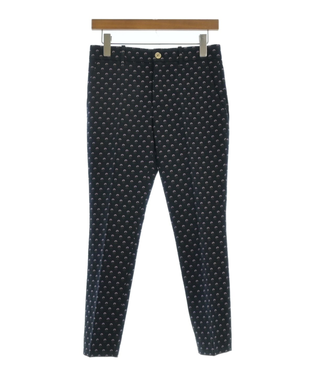 GUCCI（グッチ）スラックス 紺 サイズ:36(XS位) レディース