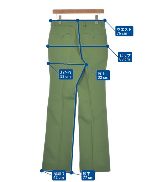GUCCI（グッチ）スラックス 緑 サイズ:44(S位) メンズ/2200641541025