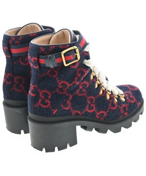 GUCCI（グッチ）ブーツ 紺 サイズ:EU36(22.5cm位) レディース/2200642084088