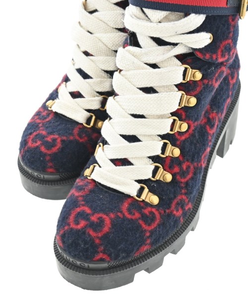GUCCI（グッチ）ブーツ 紺 サイズ:EU36(22.5cm位) レディース/2200642084088