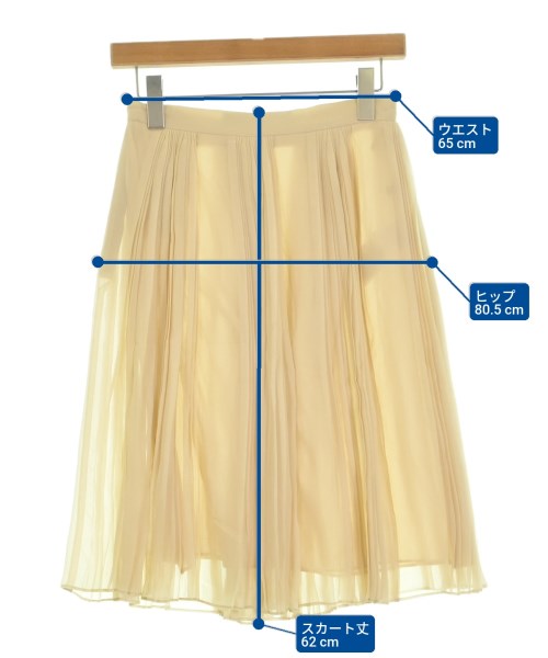 GUCCI（グッチ）ひざ丈スカート ベージュ サイズ:38(S位) レディース/2200643881013