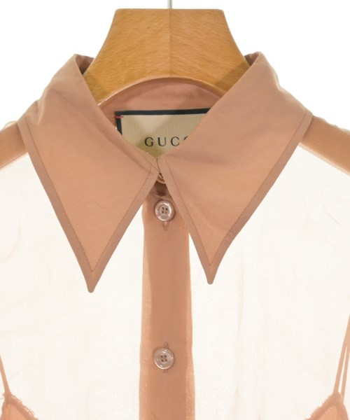 GUCCI（グッチ）ドレスシャツ ベージュ サイズ:38(S位) レディース/2200643881020