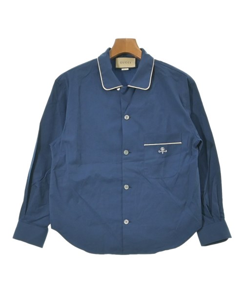 GUCCI(グッチ)カジュアルシャツ 紺 サイズ:44(S位)/2200643881044